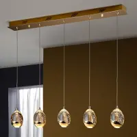 Schuller Valencia Glas pendellampa Rocio, dimbar, Creme / bärnsten, Vardagsrum / matsal, Glas, Pendellampa