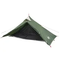 vidaXL Tipi-tält 1 person grön vattentätt