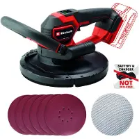 Einhell TP-DWS 18/225 Li BL, Golvslipmaskin, Svart, Röd, 1200 RPM, 2,36 kg - SOLO