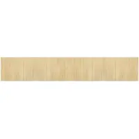 vidaXL Matta rektangulär ljus naturlig 70x400 cm bambu