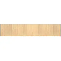 vidaXL Matta rektangulär ljus naturlig 80x400 cm bambu