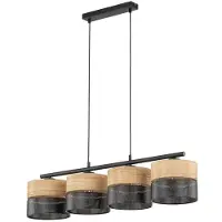 TK Lighting Hänglampa Nicol , dimbar, Ljust trä, Vardagsrum / matsal, Modern, Pendellampa