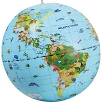 Eurekakids Uppblåsbar Jordglob Språk Engelska 50 Cm
