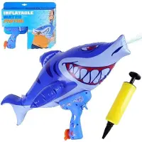 Koopman International Koopman uppblåsbar vattenpistol leksak haj FREE & EASY 70 x 28 x 38 cm