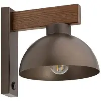 TK Lighting Vägglampa Oslo , dimbar, Brun / rost, Vardagsrum / matsal, Metall, Modern, Vägglampa, vägglampa inomhus