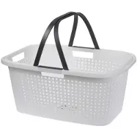 Storage solutions tvättkorg med handtag, plast 60 x 40 x 26 cm