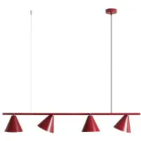 Aldex Hänglampa Hängeleuchte Form 4 , dimbar, Röd, Vardagsrum / matsal, Metall, Modern, Pendellampa