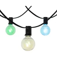 QAZQA Utomhus ljusslinga 10m inkl LED 10 lampor RGBW solcell - Russell