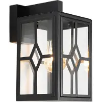 QAZQA Klassisk utomhusvägglampa svart IP44 - Dover