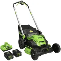 Greenworks Batteridriven gräsklippare självgående GD60LM61K4X; 60 V; 2x4,0 Ah batt.