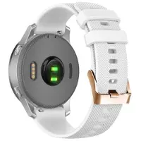 Mtp Products Sportrem i silikon för Garmin Forerunner 255 / 255 Music / 265S - Vit