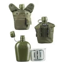 Mil-Tec Fältflaska 900ml med Kopp och Fodral