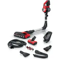 Bosch Unlimited 7 BCS711PET ProAnimal - Dammsugare - skaft/handhållen (2-i-1) - utan påse - sladdlös - röd - 1 batteri