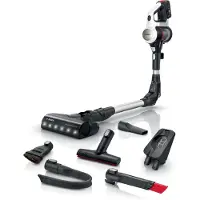 Bosch Unlimited 7 BCS711XXL - Dammsugare - skaft/handhållen (2-i-1) - utan påse - sladdlös - vit - 1 batteri, laddare medföljer