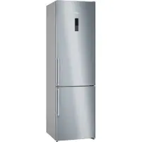 Siemens iQ500 KG39NAIBT - Kylskåp/frys - bottenfrysskåp - bredd: 60 cm - djup: 66.5 cm - höjd: 203 cm - 363 liter - Klass B - stål