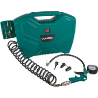Vonroc Bärbar kompressor 1100W - 8 bar | Oljefri 180 l/m - Inkl. 11 tillbehör