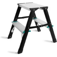 Vonroc Trappstege – 2 steg – antislip | Max. kapacitet 150kg