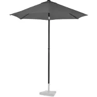 Vonroc Parasoll Torbole - Ø200cm – Premium parasoll | Grå