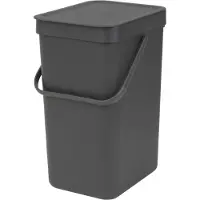 Brabantia Sophink med lock och handdtag 12L, Brabantia, Svart