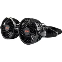 Amio Bilfläkt med sugfästen för ventilationsgaller 2x4 12V