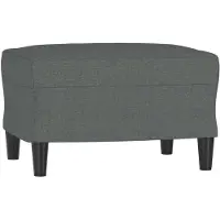 vidaXL Fotpall mörkgrå 60x50x41 cm tyg