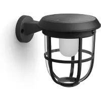 Philips Radii 8720169267176 Solcells-utomhusväggbelysning med rörelsedetektor LED 1.3 W Svart