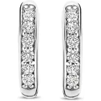 Ti sento hoops i silver med zirkonia stenar 10 mm 7954ZI