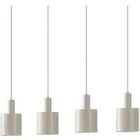 LINDBY Taklampa , Ovelia, dimbara, Beige, Kök, Metall, Modern