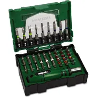 HiKOKI 40030023 Bit-Set T-Profil, Spår, Stjärnspår Phillips, Stjärnspår Pozidriv, Sexkant inkl. bithållare