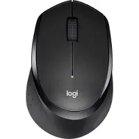 Logitech M330 SILENT PLUS - Mus - 3 knappar - trådlös - 2.4 GHz - trådlös USB-mottagare - svart