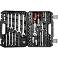 YATO YT-12691, Hylsnyckeluppsättning, 82 styck, Krom, Kromvanadinstål, 6,5 kg