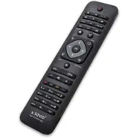 Savio RC-10 do TV Philips, TV, IR trådlös, Tryckknappar, Svart