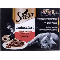 Sheba Selection i sås med saftiga smaker 12 x 85g