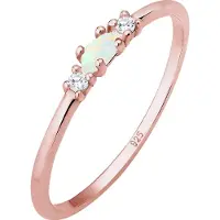 Elli Ring opal / roséguld / transparent