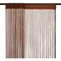 vidaXL Trådgardiner 2 st 140x250 cm brun
