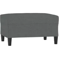 vidaXL Fotpall mörkgrå 70x55x41 cm tyg