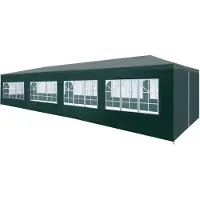 vidaXL Partytält grön 3x12 m