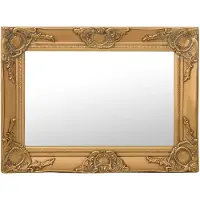 vidaXL Väggspegel barockstil 60x40 cm guld