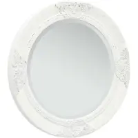 vidaXL Barock väggspegel 50 cm vit