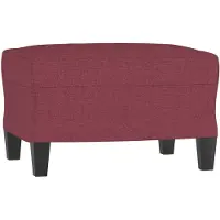 vidaXL Fotpall Vinröd 60x50x41 cm tyg