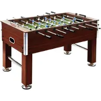 vidaXL Fotbollsbord stål 60 kg 140x74,5x87,5 cm brun