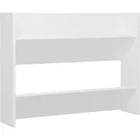 vidaXL Väggmonterat skoställ vit 80x18x60 cm spånskiva