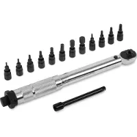 Vonroc Momentnyckel ¼” – 265mm – 5-25Nm | Inkl. set med bits - 12st