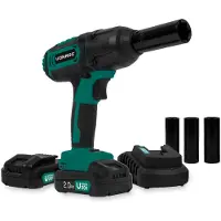 Vonroc Batteridriven mutterdragare 20V – 4 inställningar: 100/200/300/400Nm – Inkl. 4 hylsor | Inkl. 2x 2.0Ah batterier och snabbladdare