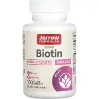 Jarrow Formulas , Biotin, 5 000 mcg, 100 Veggie Capsul