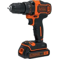 Black & Decker Skruvdragare/borr BDCDD186B-QW; 18 V; 2x1,5 Ah batt.