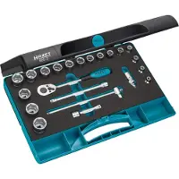 Hazet Hylsnyckelsats metrisk 3/8 22 delar 880-2