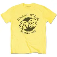 Ginza.se The Rolling Stones: Unisex T-Shirt/Tumbling Dice (Yellow) (Medium)