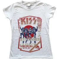 Ginza.se KISS: Ladies T-Shirt/Destroyer Tour '78 (White) (Small)