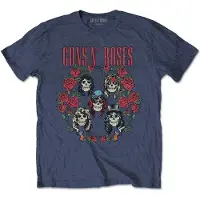 Ginza.se Guns N Roses: Guns N' Roses Unisex T-Shirt/Skulls Wreath (Navy Blue) (X-Large)